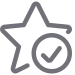 Star Check SVG Icon